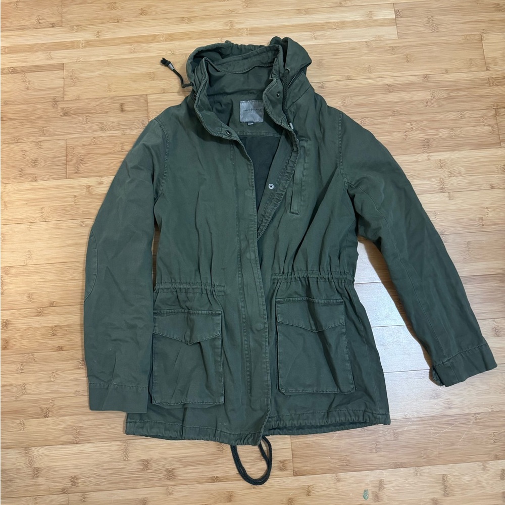 Thread and Supply Green Hooded Jacket